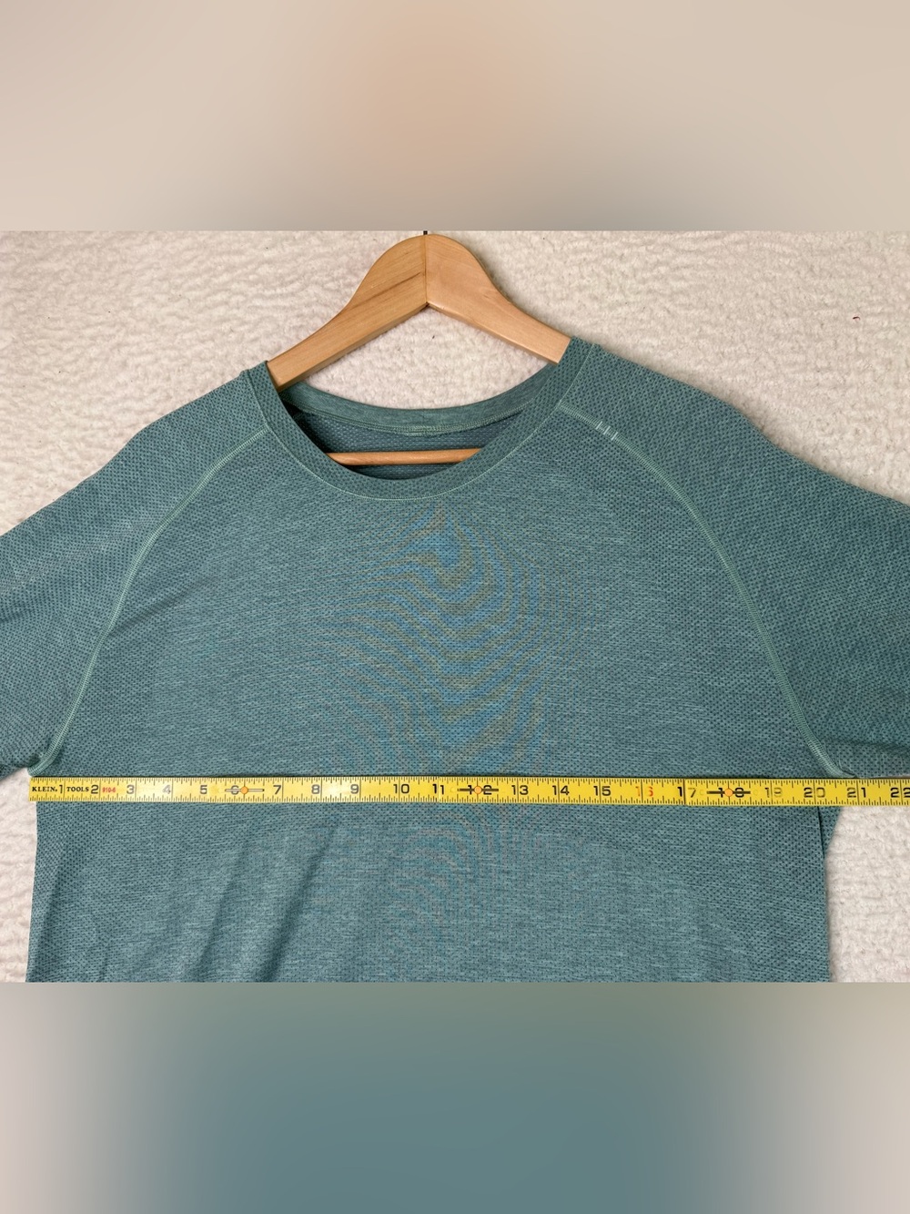 Lululemon Metal Vent Tech Long Sleeve Shirt Light Blue Green Men's Size Large - Picture 7 of 9
